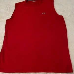 Under Armour Heat Gear Athletic tank top red size L